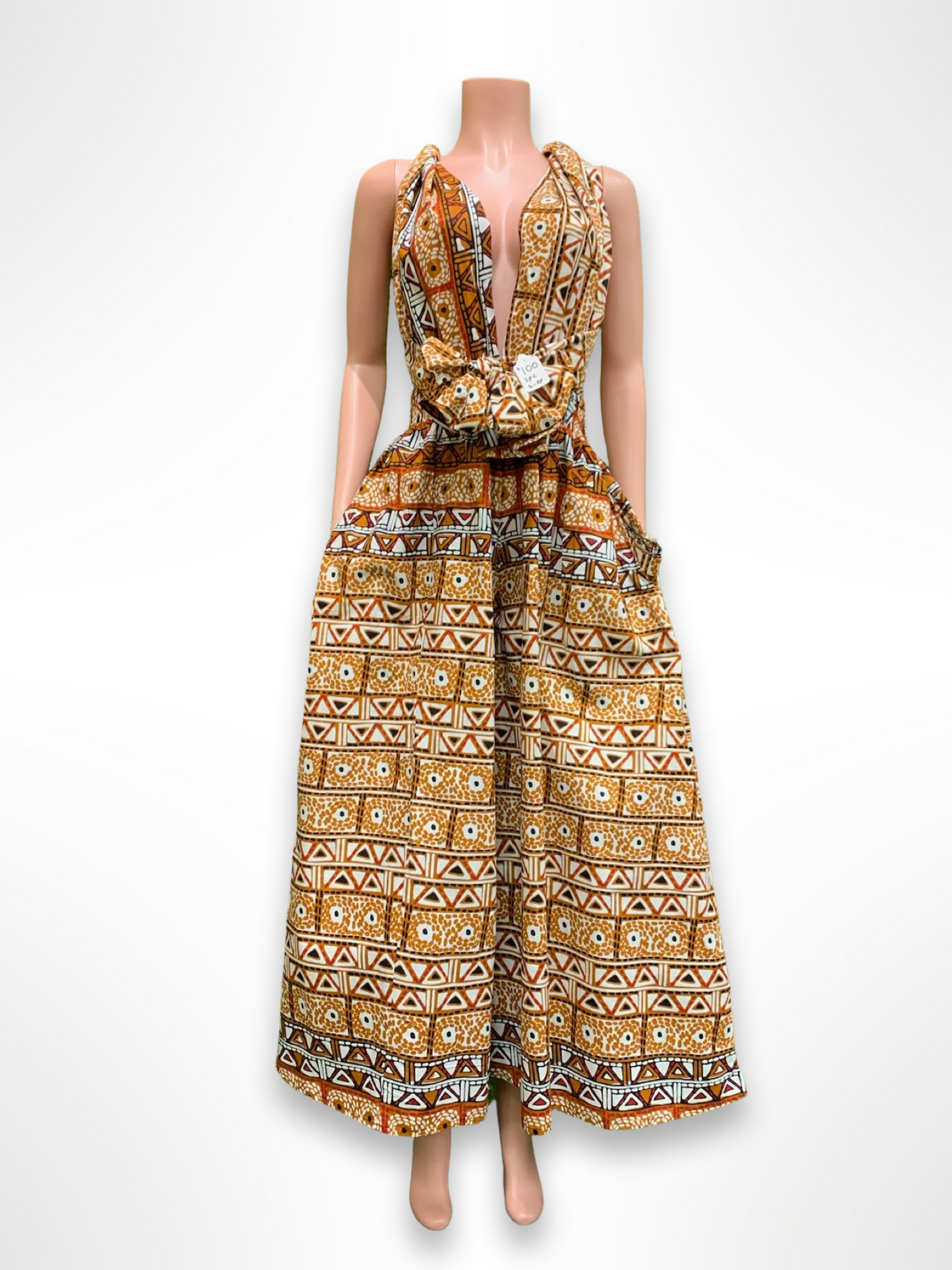 Ankara Infinity Palazzo Dress