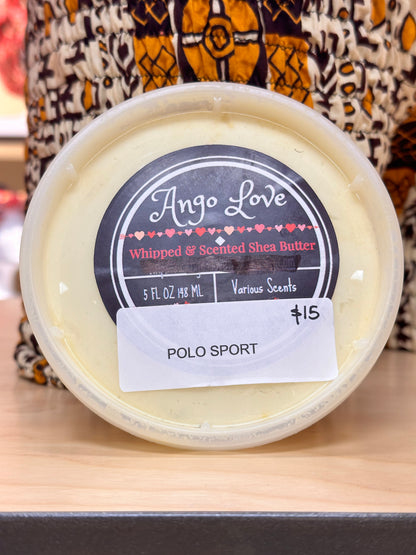 100% Organic Unrefined Shea Butter (Whipped & Scented)