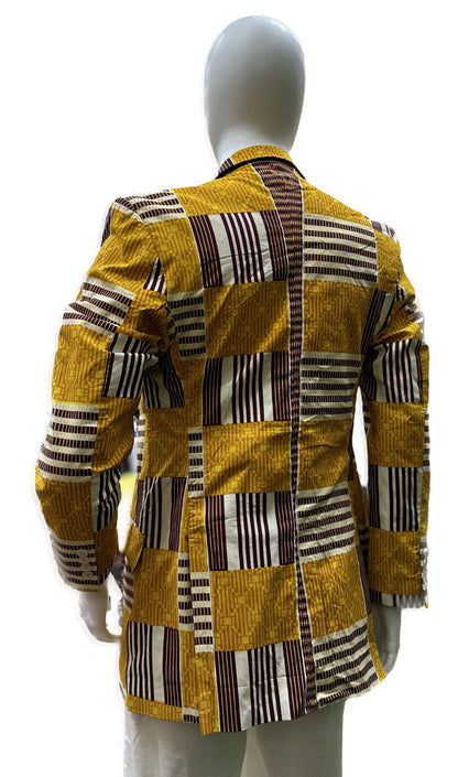 Unisex African Print Blazer Jacket 01