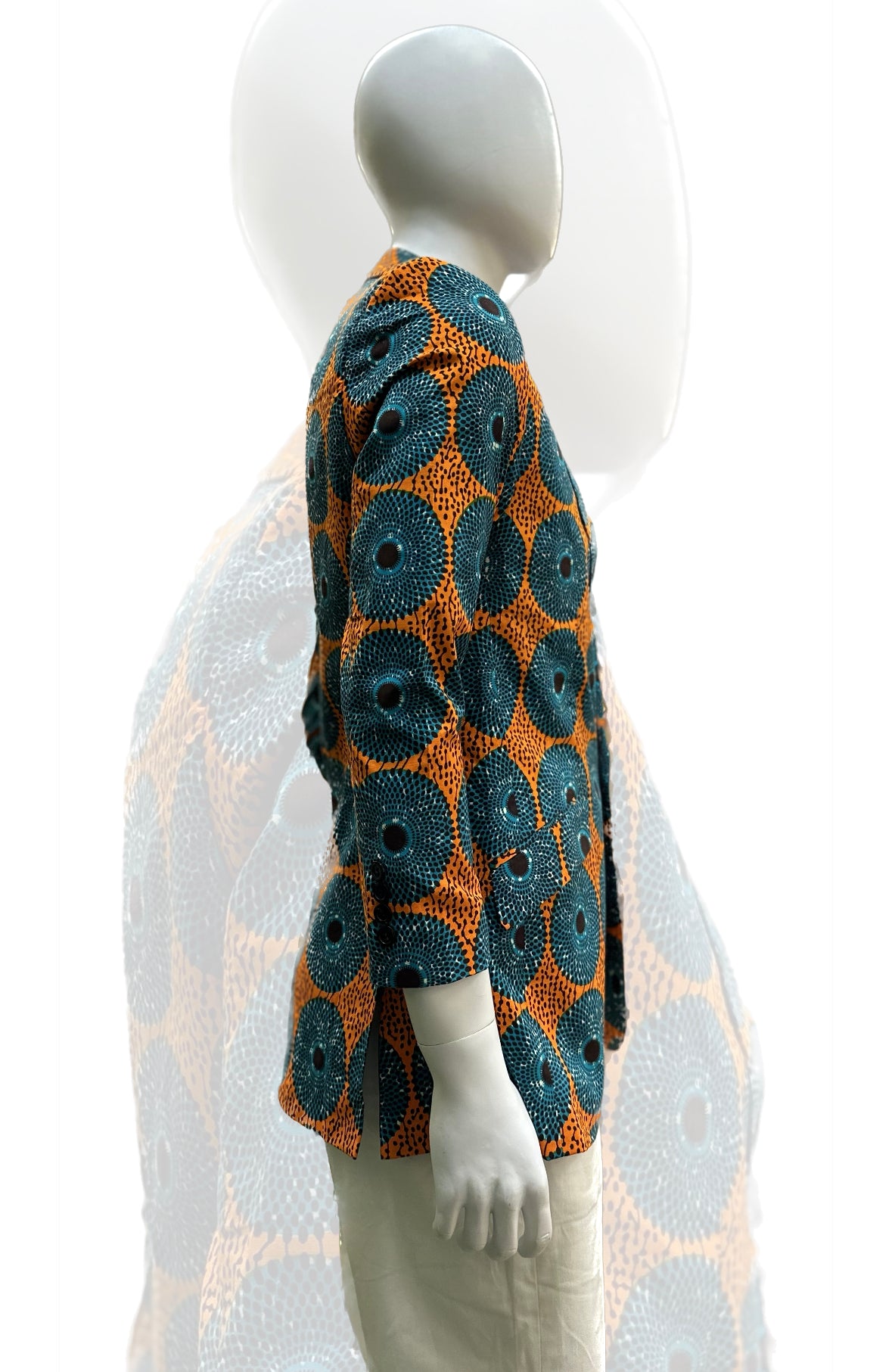 Unisex African Print Blazer Jacket 02