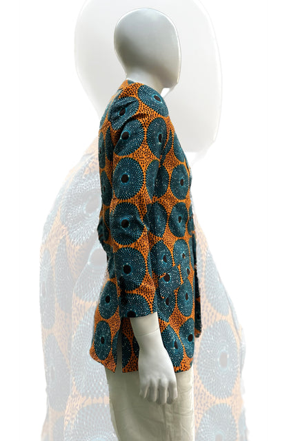 Unisex African Print Blazer Jacket 02