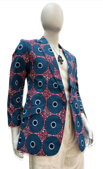 Unisex African Print Blazer Jacket 03
