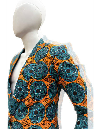 Unisex African Print Blazer Jacket 02