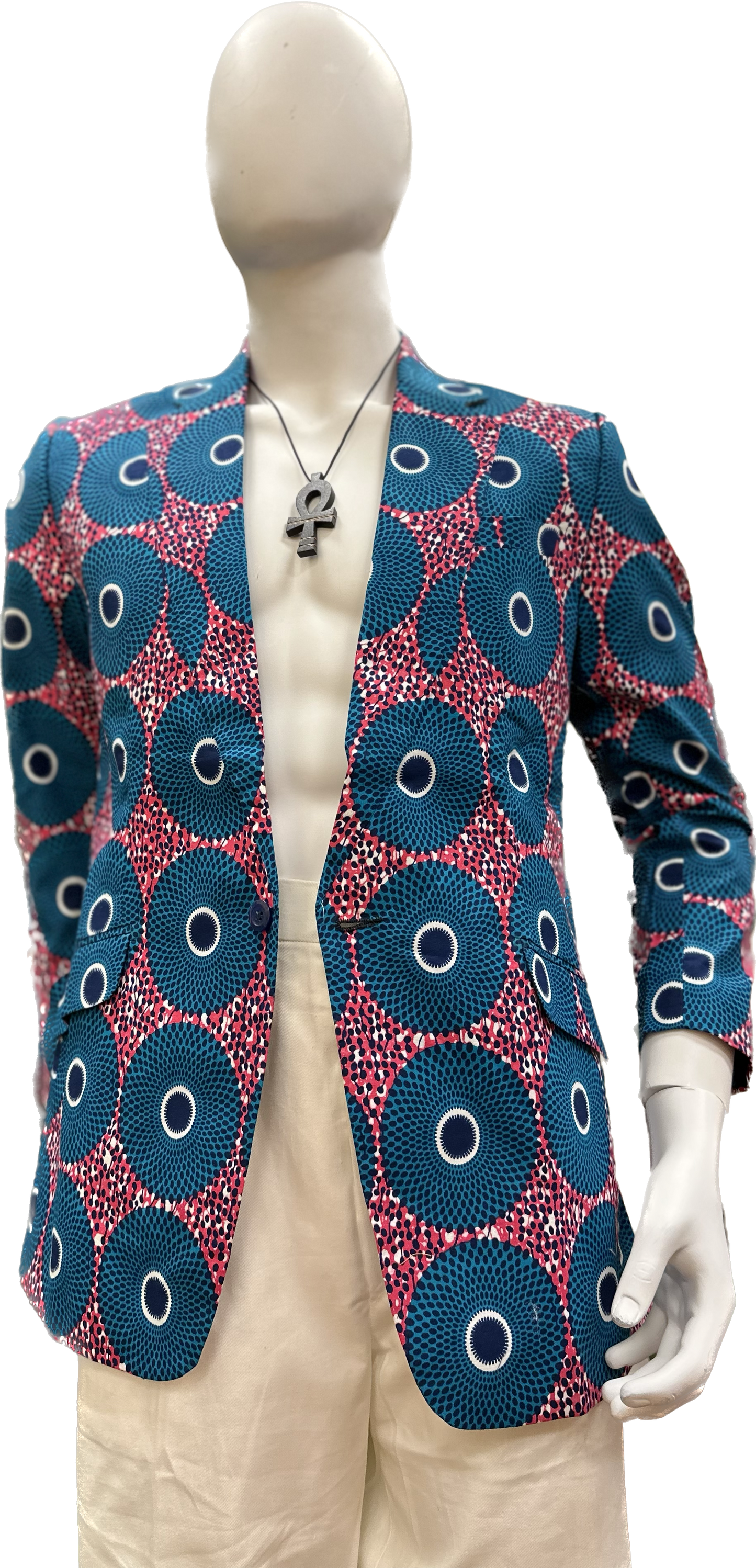 Unisex African Print Blazer Jacket 03