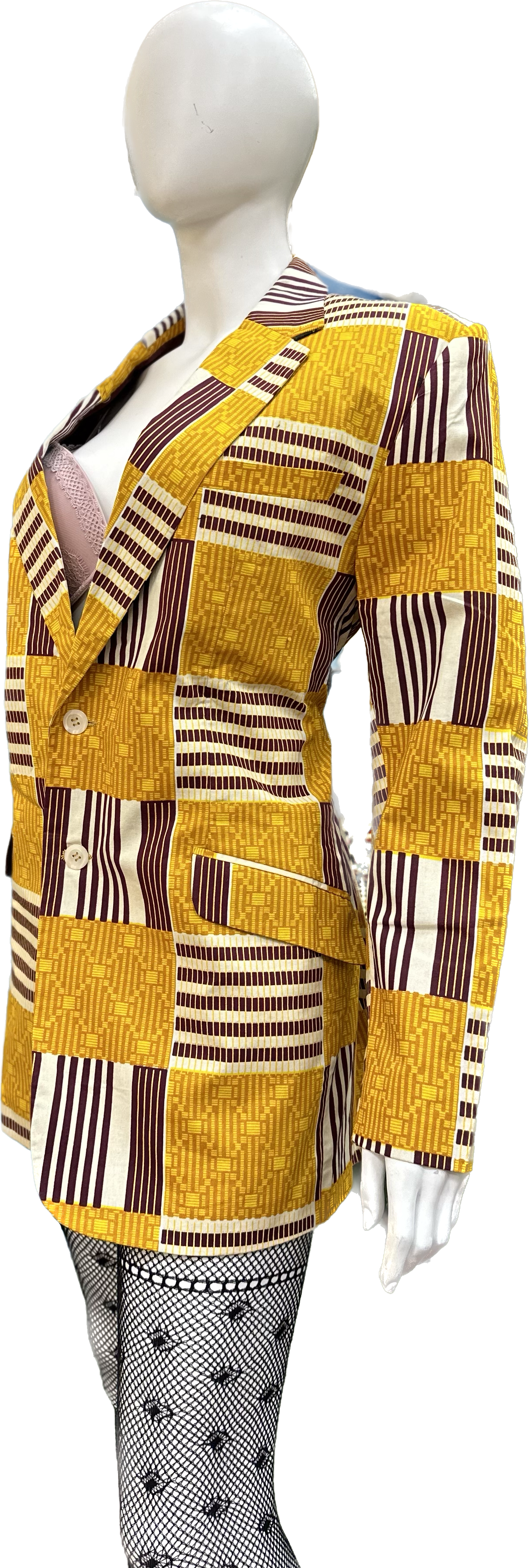 Unisex African Print Blazer Jacket 01