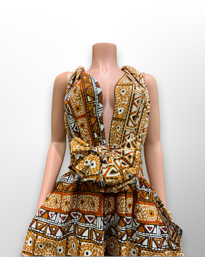 Ankara Infinity Palazzo Dress