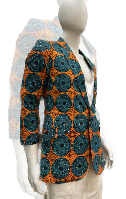 Unisex African Print Blazer Jacket 02